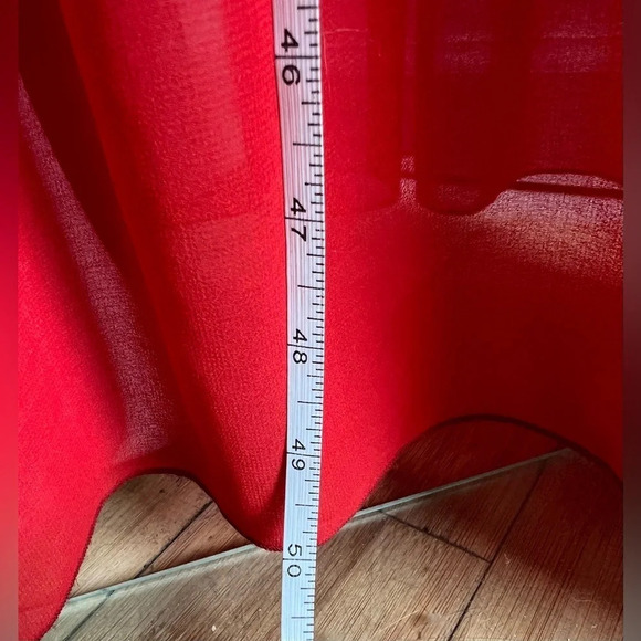 Cristina Gavioli maxi Red Sleeveless V-neck Pleated Front dress Size It 40 US 6 - Picture 5 of 8